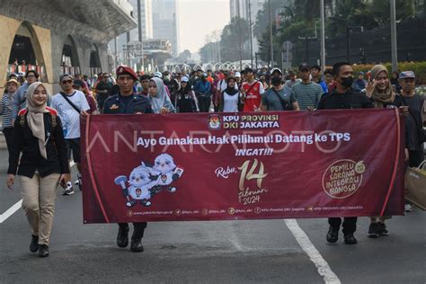 Kampanye Penggunaan Hak Pilih Dalam Pemilu 2024 ANTARA Foto