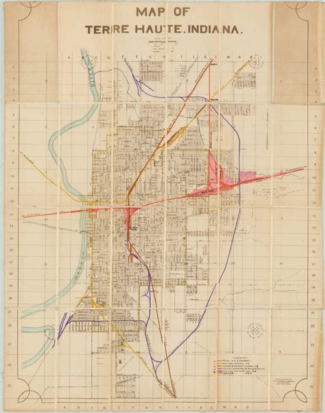 Map of Terre Haute, Indiana | Curtis Wright Maps