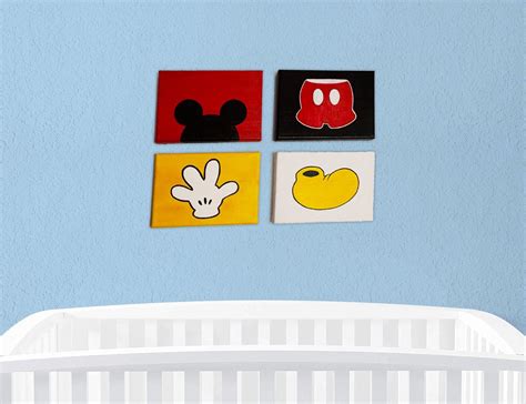 Mickey Mouse Wall Art Mickey Mouse Decor Mickey Mouse Bedroom Mickey ...