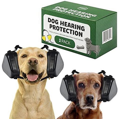 2 Pack Med/Large Dog Ear Muffs for Advanced Dog Hearing Protection