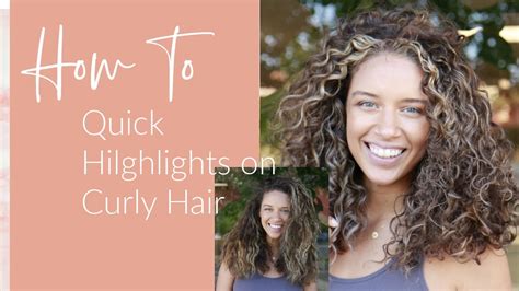 Money Piece Chunky Highlights Quick Highlights On Curly Hair Youtube