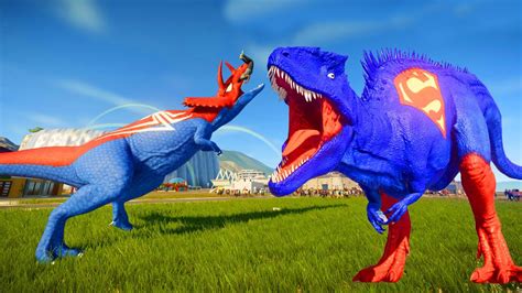 Final Boss Superman Giganotosaurus Vs Pentaceratop Spiderman Godzilla