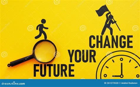 Change Your Future is Shown Using the Text Stock Photo - Image of ...