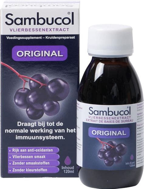 Sambucol Vlierbessen Siroop Original Ml Bol