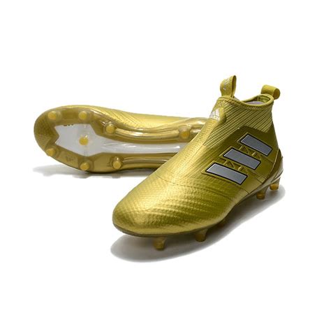 Adidas Ace Purecontrol Fg Soccer Cleats Gold White