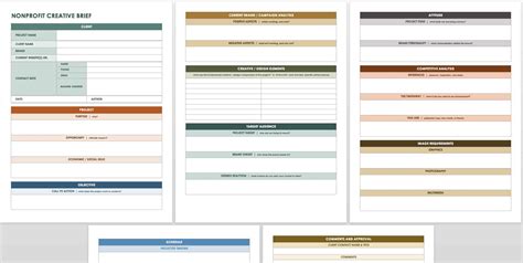 Free Creative Brief Templates Smartsheet