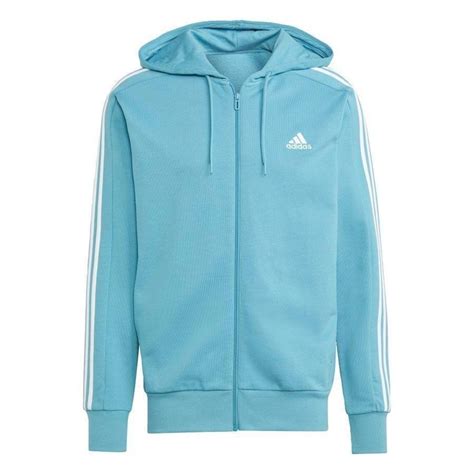 Jaqueta De Moletinho Capuz Adidas Essentials 3 Stripes Masculina