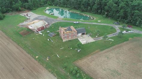 Damage left behind by tornado in Jay County, Indiana | wthr.com