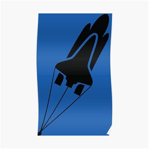 Silhouette Space Shuttle Launch Poster For Sale By Pdgraphics Redbubble