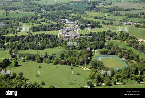 aerial view of Stowe School in Buckinghamshire Stock Photo - Alamy