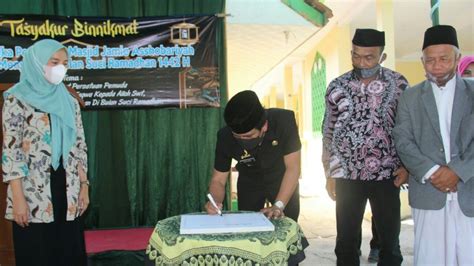 Hadiri Peresmian Masjid Wabup Ciamis Ajak Masyarakat Untuk Sama Sama