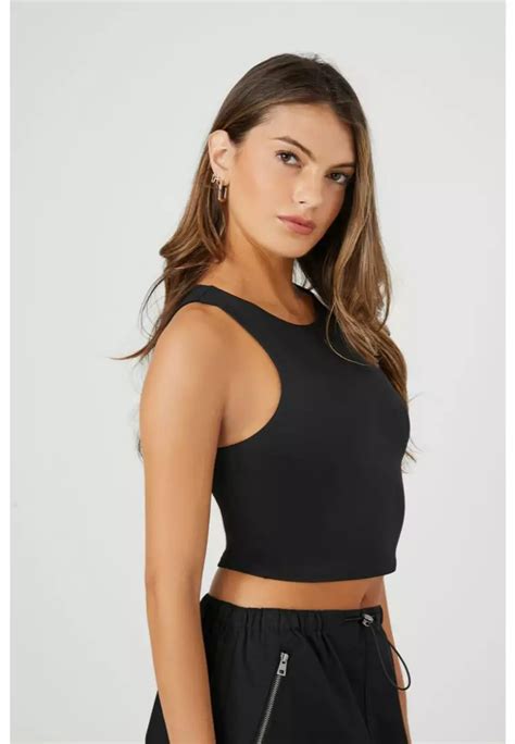 Buy Forever Contour Cropped Tank Top Online Zalora Philippines