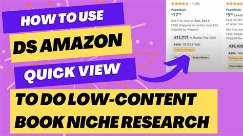 How To Use The DS Amazon Quick View Keyword Research Chrome Extension