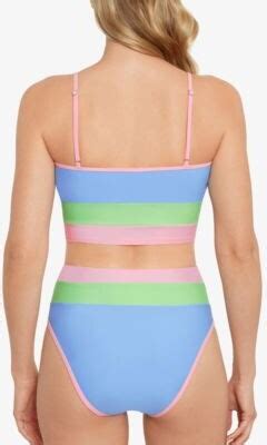 Salt Cove Salt Cove Juniors Colorblocked Longline Bikini Top Bottoms