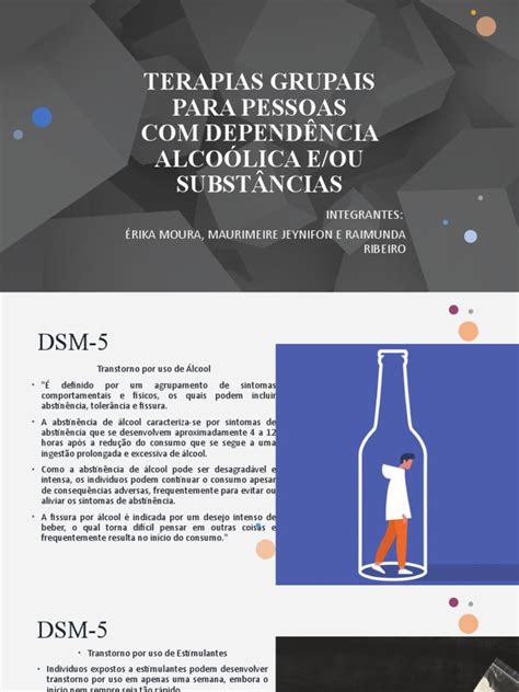 Abordagem Grupal Álcool E Drogas Pdf Alcoolismo Síndrome De