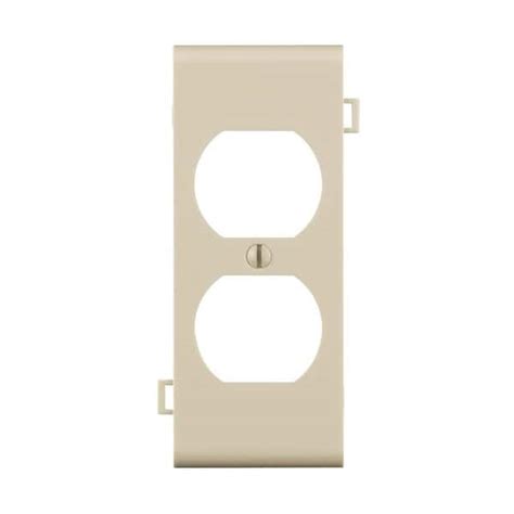 Leviton Almond 1 Gang Duplex Outlet Wall Plate 1 Pack 007 0psc8 00t The Home Depot