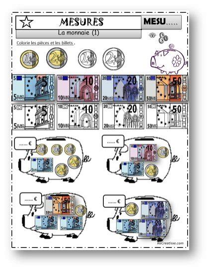 Sequence Monnaie Ateliers Exercices M Mos Recreatisse