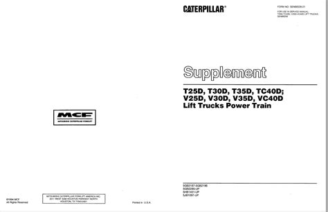 Cat Forklift Tc C Spare Parts Manual