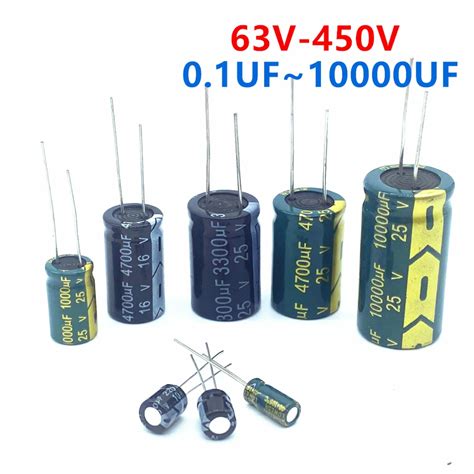 63V 100V 200V 250V 400V 450V High Frequency Low ESR Aluminum Capacitor