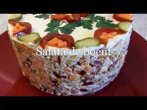 Salata De Boeuf Reteta De Casa Romaneasca Boeuf Salad Recipe Youtube