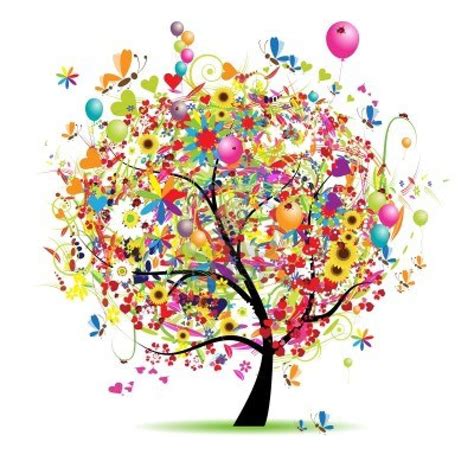 Happy Holiday Funny Tree With Baloons Birthday Tree Birthday Images Birthday