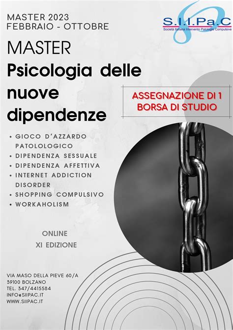 Master Psicologia Delle Nuove Dipendenze Salutementale Net