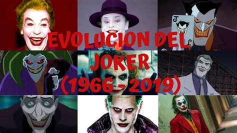 EVOLUCION DEL JOKER 1966 2019 YouTube