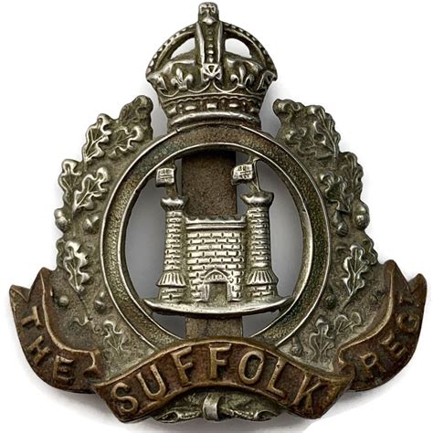 Ww Suffolk Regiment Th Th Th Territorial Battalions Cap Badge