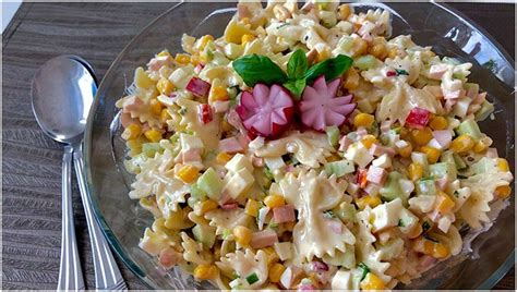 Nudelsalat Mit Joghurtdressing Ist Einfach Und Schnell Zubereitet Giorvy