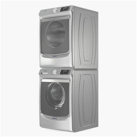 Maytag Washer And Dryer Set Metal 3d Model 59 3ds Blend C4d Fbx