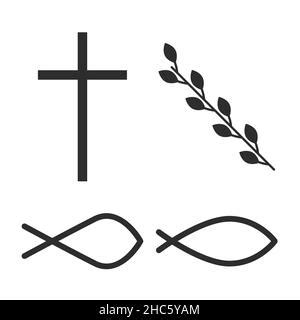 christian fish  cross clipart