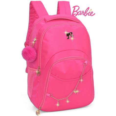 Mochila Escolar Juvenil Notebook Barbie Feminina Costas Imperme Vel