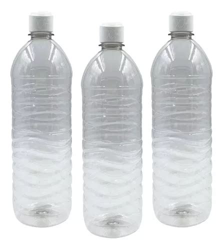 Envase Botella Pet Ondas Litro Con Tapa Flip Top X Mercadolibre