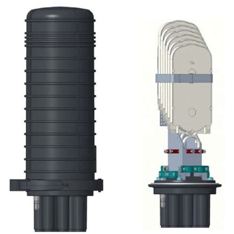 Cylindrical Enclosure For Optical Fiber 24 Splices Braun Group FOSC A6