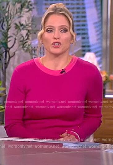 Wornontv Saras Pink Knit Dress On The View Sara Haines Clothes