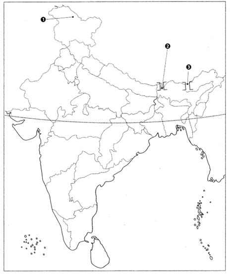 Class 9 Geography Map Work Chapter 2 Physical Features Of India Learn Cbse