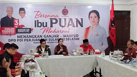 Didampingi Arsjad Rasjid Dan Hasto Puan Maharani Sambangi TPD Ganjar