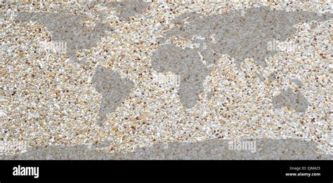 world map  sand wall background stock photo alamy