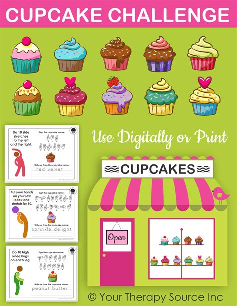 Cupcake Game Interactive Pdf Or Print Your Therapy Source