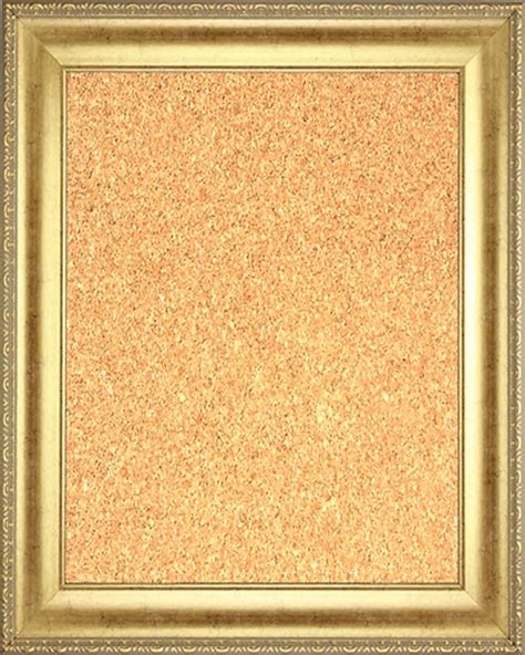 Framed Cork Board 24 X 36 With Gold Finish Frame With