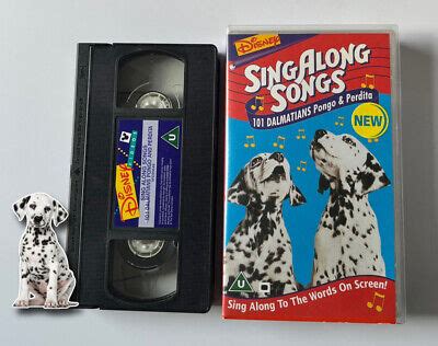 WALT DISNEY &SING Along Songs" Pongo and Perdita (101 Dalmations) VHS ...