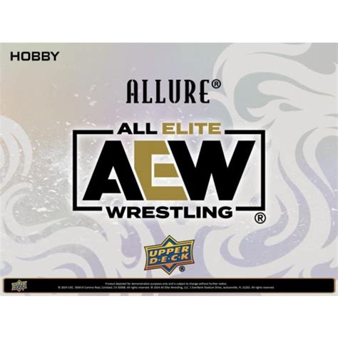 Upper Deck Aew Wrestling Allure Hobby Box Steel City Collectibles