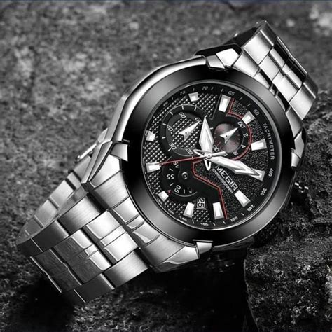 MONTRE BRACELET MEGIR montre à quartz en acier inoxydable de luxe pour