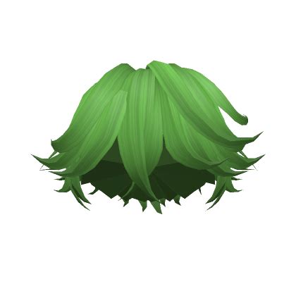 Pelo Empujado de Estilo Verde - Roblox