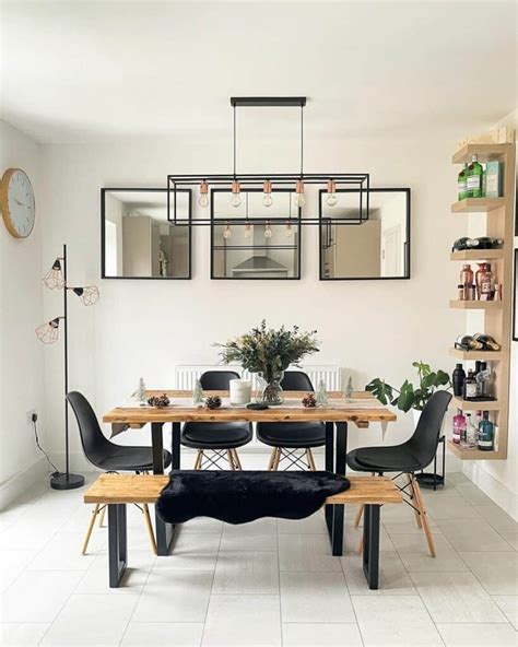 Black And Wood Furniture In Stylish Space Soul Lane