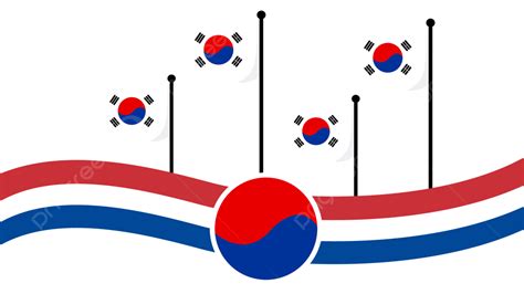 South Korea Flag Border, Korea, National Flag, Korean Flag PNG and Vector with Transparent ...