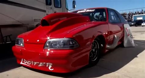 Nitrous Fox Body Mustang Lucifer Drag Racing Hot Cars