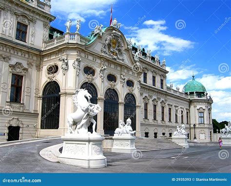 Belvedere palace in Vienna stock image. Image of palace - 2935393