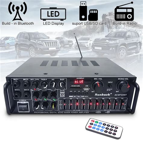 Aliexpress.com : Buy 800W 110V 220V 2 Channel Equalizer Bluetooth Home ...