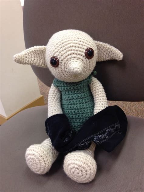 Slytherin Baby Handmade Dobby Crochet House Elf Doll Harry